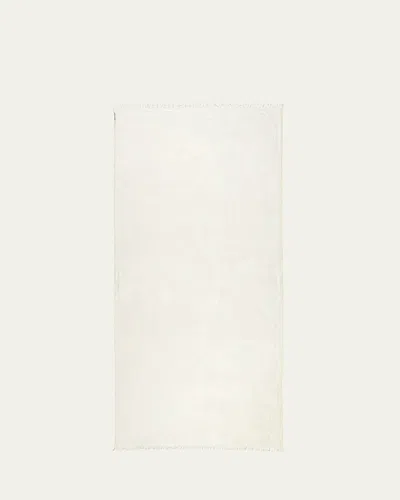 Faliero Sarti Dianetta Cashmere-silk Scarf In White