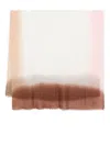 Faliero Sarti Dily Cashmere Scarf Accessories In Rosa E Marrone