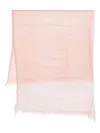 Faliero Sarti Lurex Threads Silk Stole In Orange