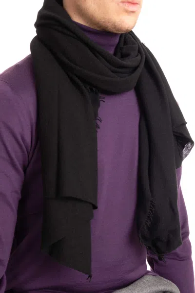 Faliero Sarti Elegant Scarf For Men - Fw23 Collection In Black