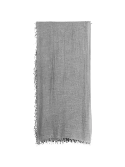 Faliero Sarti Enrichetta Fringed Scarf In Gray