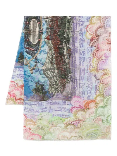 Faliero Sarti Fiorentina Stole In Multicolour