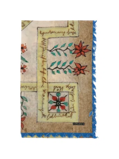 Faliero Sarti Floral-print Fringe Scarf In Multi