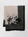Faliero Sarti Brenda Floral Scarf With Silk Print Accessories In Neutral