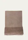 Faliero Sarti Florinada Limited Edition Modal-blend Shawl In Brown