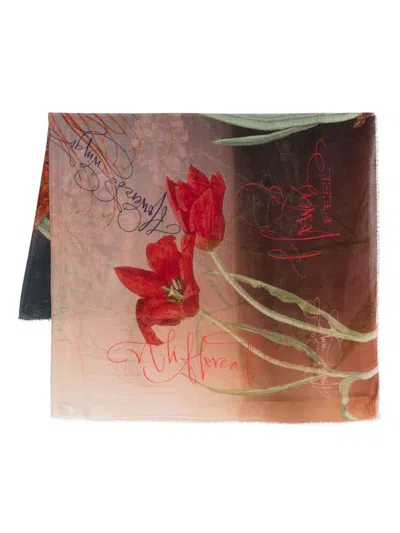 Faliero Sarti 'flowers Feel' Scarf In Multi