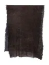 Faliero Sarti Frayed Cashmere Scarf In Brown