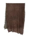 Faliero Sarti Frayed-edge Cashmere Scarf In Brown