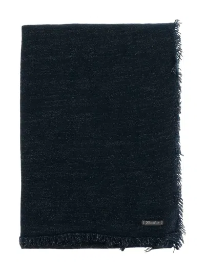 Faliero Sarti Frayed-edge Scarf In Black