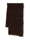 Faliero Sarti Schal Mit Ausgefransten Kanten In Black