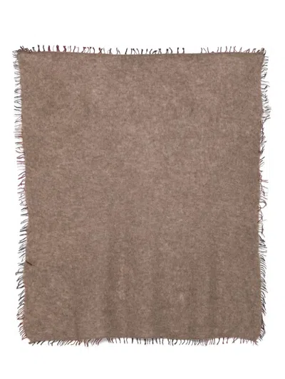 Faliero Sarti Frayed-edge Scarf In Brown