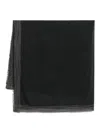 Faliero Sarti Frayed-edge Scarf In Black