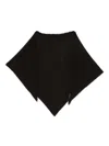 Faliero Sarti Frayed-edge Shawl In Black