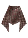 Faliero Sarti Frayed Plaid Scarf In Multi
