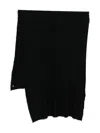Faliero Sarti Frayed Scarf In Black