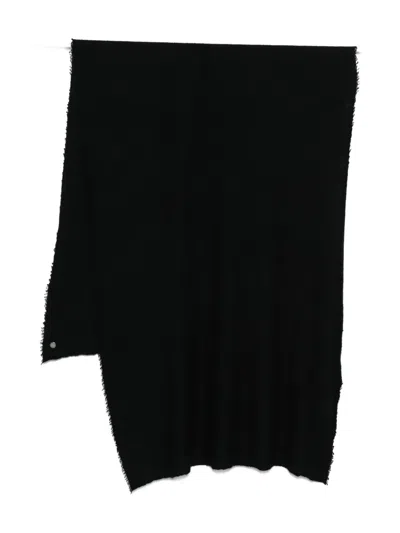 Faliero Sarti Frayed Scarf In Black