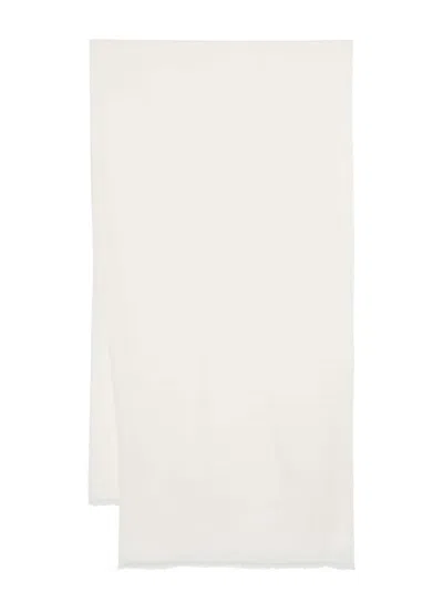 Faliero Sarti Frayed Scarf In White