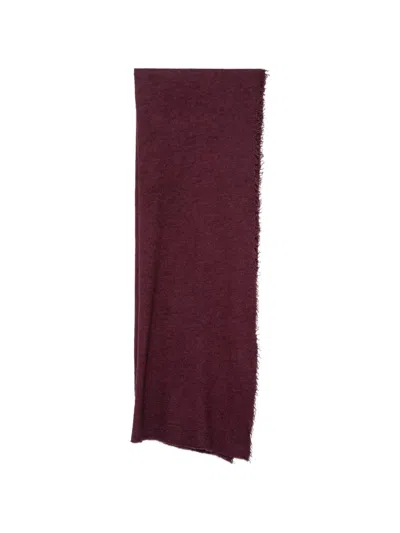 Faliero Sarti Frayed-edge Scarf In Red