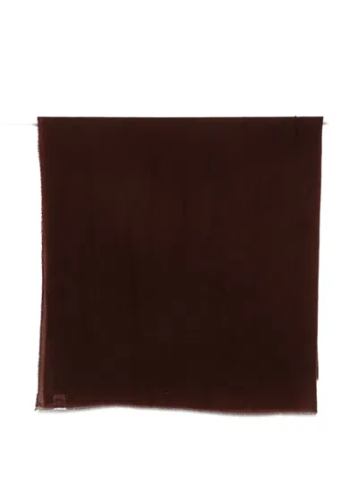 Faliero Sarti Frayed-edge Scarf In Brown