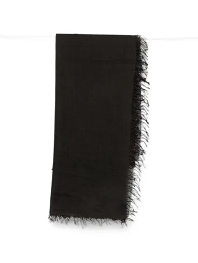 Faliero Sarti Frayed-edge Scarf In Green