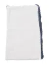 Faliero Sarti Fringed Modal-cashmere Scarf With Contrasting Trim In Neutral