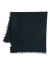 Faliero Sarti Adriel Fringed Edge Scarf In Blue