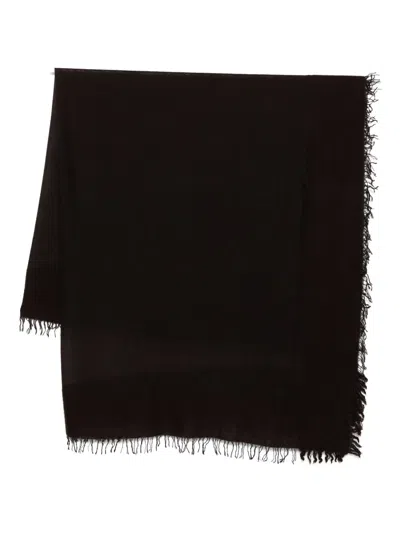 Faliero Sarti Fringed Scarf In Brown