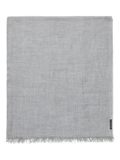 Faliero Sarti Fringed Scarf In Gray