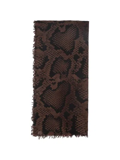 Faliero Sarti Fringed Scarf In Gray