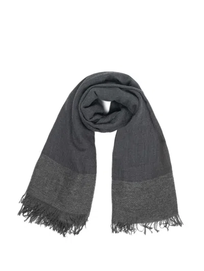 Faliero Sarti Fringed Scarf In Gray