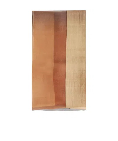 Faliero Sarti Fringed Silk Scarf In Nude