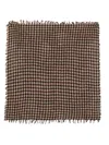 Faliero Sarti Gingham-check Frayed-edge Scarf In Multi