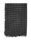 Faliero Sarti Paoletto Cashmere And Wool Blend Scarf In Black