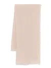 Faliero Sarti Cashmere Scarf With Delicate Fringe In Neutrals