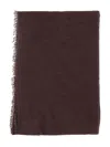 Faliero Sarti Alux Cashmere Blend Scarf In Brown