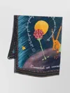 Faliero Sarti Graphic Print Fringed Stole Accessory In Multi