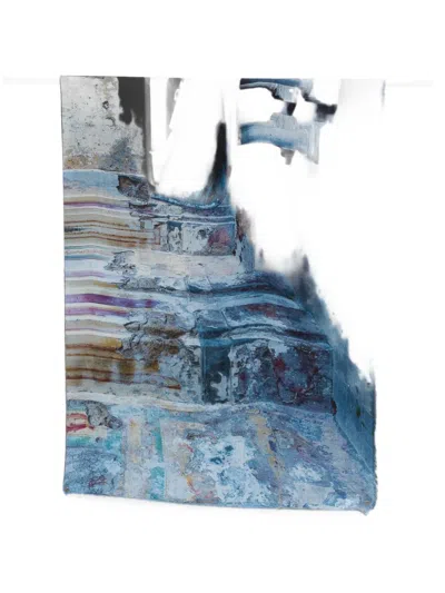 Faliero Sarti Villa Porfidia Napoli Print Stole In Blue