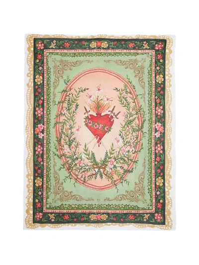 Faliero Sarti Heart Scarf In Blue