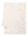 Faliero Sarti Ivory Scarf With Delicate Bee