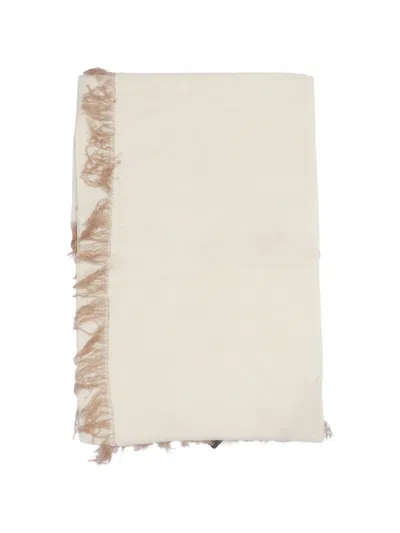 Faliero Sarti Kashy Frayed Scarf In Neutral