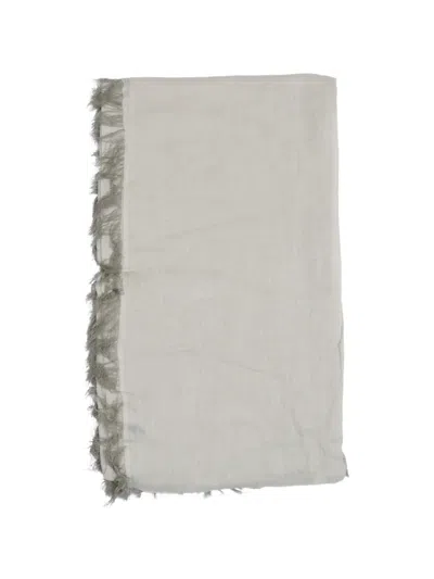 Faliero Sarti Kashy Frayed Scarf In Gray