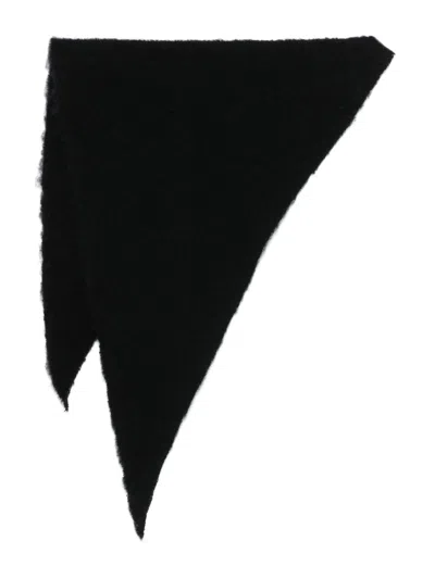 Faliero Sarti Kat Wool And Cashmere Foulard In Black