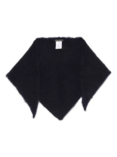 Faliero Sarti Kat Wool And Cashmere Foulard In Black