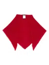 Faliero Sarti Triangle Wool And Cashmere Scarf In Red