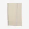 Faliero Sarti Rectangular Ivory Scarf With Metal Thread Trimming In Red
