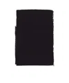 Faliero Sarti Knitted Virgin Wool-cashmere Blend Scarf In Black
