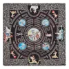 Faliero Sarti Square Scarf With Intricate Print And Frayed Edges In Multi