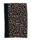 Faliero Sarti Maila Cashmere Scarf With Leopadrata Pattern In Animal Print