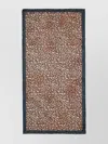 Faliero Sarti Leopard Print Rectangular Scarf Fringed Edges In Brown