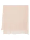 Faliero Sarti Sciarpa Kundy Sfrangiata In Lana E Seta In Beige